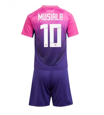 Germany Jamal Musiala #10 Replica Away Stadium Kit for Kids Euro 2024 Short Sleeve (+ pants)